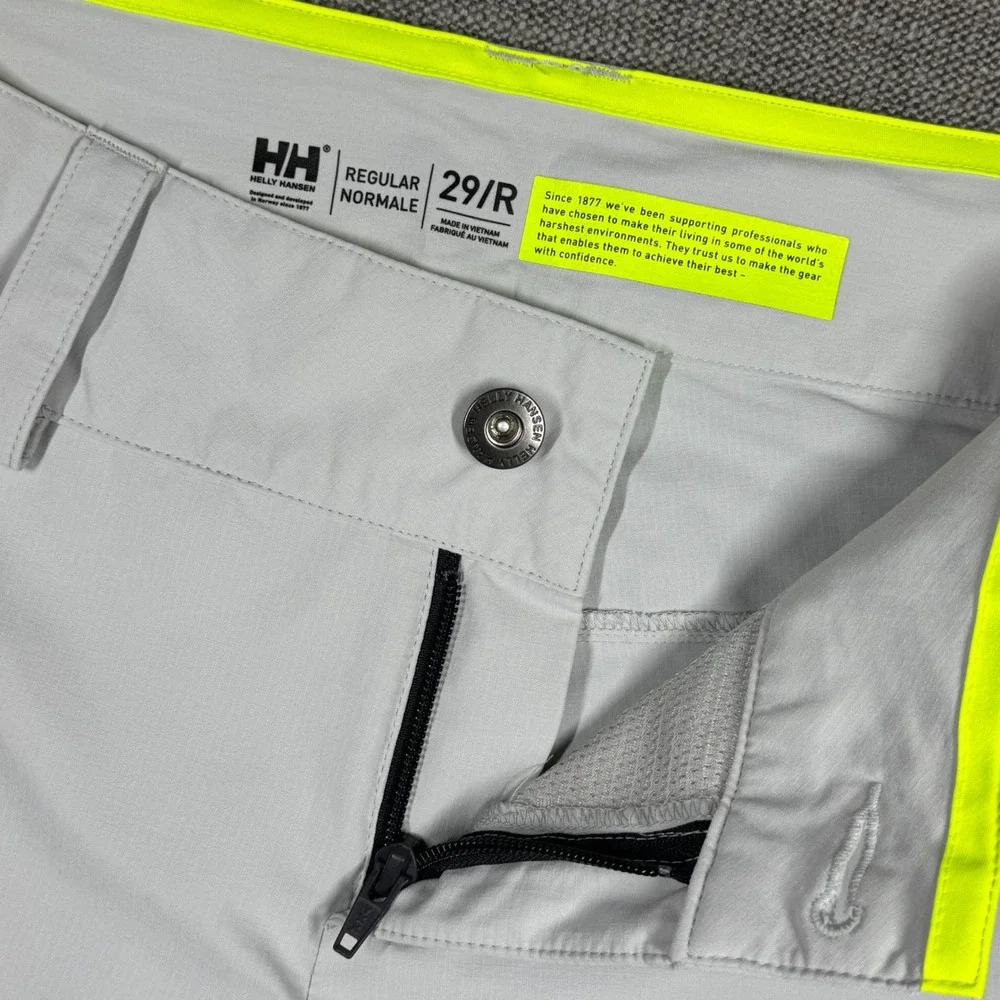 Helly Hansen Womens Quick-Dry Cargo Shorts Grey 29/R Hiking Sailing Performance
